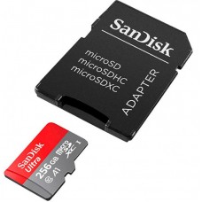 Карта памяти microSDXC, 256Gb, Class10 UHS-I Ultra A1, SanDisk (SDSQUAC-256G-GN6MN)