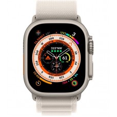 Смарт-часы Apple Watch Ultra GPS + Cellular (A2684), 49 мм, Starlight Alpine Loop (M) (MQFR3UL/A)