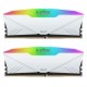 Память 16Gb x 2 (32Gb Kit) DDR4, 3600 MHz, Apacer NOX RGB, White (AH4U32G36C25YNWAA-2)