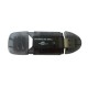 Картридер зовнішній STLab U-371, Black, USB, для SD / microSD
