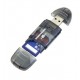 Картридер внешний STLab U-371, Black, USB, для SD / microSD