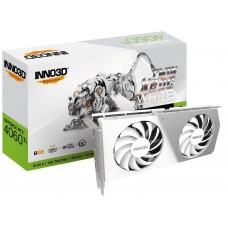 Відеокарта GeForce RTX 4060 Ti, Inno3D, TWIN X2 OC (White Edition), 8Gb GDDR6 (N406T2-08D6X-171153W)