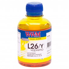 Чернила WWM Lexmark №26/27/60/65, Yellow, 200 мл, водорастворимые (L26/Y)