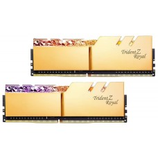 Пам'ять 32Gb x 2 (64Gb Kit) DDR4, 3600 MHz, G.Skill Trident Z Royal, Gold (F4-3600C18D-64GTRG)