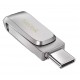 Флеш накопичувач USB 512Gb SanDisk Ultra Dual Luxe, Silver, Type-C / USB 3.2 Gen 1 (SDDDC4-512G-G46)