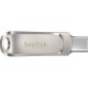 Флеш накопичувач USB 256Gb SanDisk Ultra Dual Luxe, Silver, Type-C / USB 3.2 Gen 1 (SDDDC4-256G-G46)