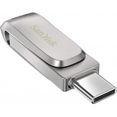 Флеш накопитель USB 256Gb SanDisk Ultra Dual Luxe, Silver, Type-C / USB 3.2 Gen 1 (SDDDC4-256G-G46)