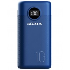 Универсальная мобильная батарея 10000 mAh, ADATA P10000QCD, Dark Blue, 22.5 Вт (AP10000QCD-DGT-CDB)