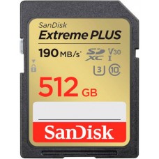 Карта памяти SDXC, 512Gb, SanDisk Extreme Plus (SDSDXWV-512G-GNCIN)