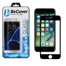Захисне скло для Apple iPhone 7 Plus/8 Plus, BeCover, 3D Black (701042)