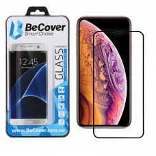 Защитное стекло для Apple iPhone X/XS, BeCover, Black (702622)