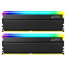 Память 16Gb x 2 (32Gb Kit) DDR4, 3600 MHz, ADATA XPG Spectrix D45G, Black (AX4U360016G18I-DCBKD45G)
