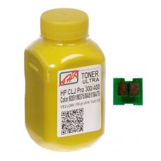 Тонер + чип HP CLJ Pro 300/400 M351/M375/M451/M475, Yellow, 100 г, AHK (1505165)