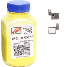 Тонер + чіп HP CLJ Pro M252/M452/M552/M553, Canon LBP-610/710, Yellow, 40 г, AHK (1505177)