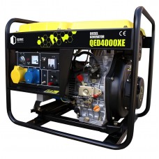 Дизельний генератор Qube QED4000XE, Black/Yellow