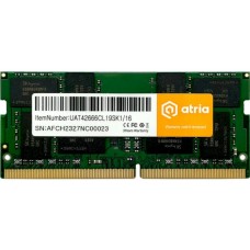 Пам'ять SO-DIMM, DDR4, 16Gb, 2666 MHz, Atria, 1.2V, CL19 (UAT42666CL19SK1/16)