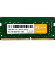 Память SO-DIMM, DDR4, 8Gb, 2666 MHz, Atria, 1.2V, CL19 (UAT42666CL19SK1/8)