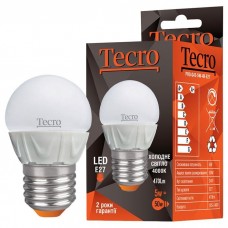 Лампа світлодіодна E27, 5W, 4000K, G45, Tecro, 450 lm, 220V (PRO-G45-5W-4K-E27)
