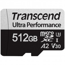 Карта памяти microSDXC, 512Gb, Transcend 340S, SD адаптер (TS512GUSD340S)