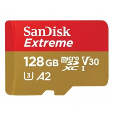 Карта пам'яті microSDXC, 128Gb, SanDisk Extreme, без адаптера (SDSQXAA-128G-GN6MN)