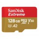Карта памяти microSDXC, 128Gb, SanDisk Extreme, без адаптера (SDSQXAA-128G-GN6MN)