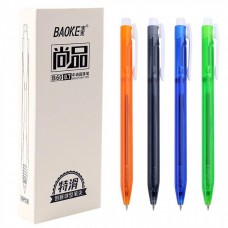 Ручка масляная 0.7 мм, Baoke, синяя, автоматическая, 1 шт (B60-blue)