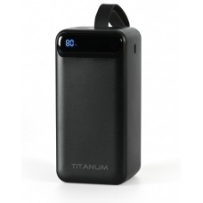 Універсальна мобільна батарея 50000 mAh, Titanum 741S, Black, 22.5 Вт (TPB-741S-B)