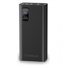 Універсальна мобільна батарея 30000 mAh, Titanum 728S, Black, 22.5 Вт (TPB-728S-B)