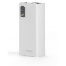 Универсальная мобильная батарея 30000 mAh, Titanum 728S, White, 22.5 Вт (TPB-728S-W)