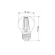 Лампа світлодіодна E27, 4 Вт, 2200K, G45, Titanum Filament, 400 Лм, 220V (TLFG4504272A)