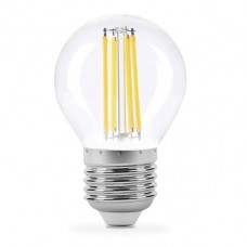 Лампа светодиодная E27, 4 Вт, 4100K, G45, Titanum Filament, 470 Лм, 220V (TLFG4504274)