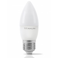 Лампа светодиодная E27, 6 Вт, 3000K, C37, Titanum, 510 Лм, 220V (TLС3706273)