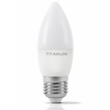 Лампа светодиодная E27, 6 Вт, 4100K, C37, Titanum, 510 Лм, 220V (TLС3706274)