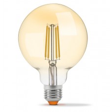 Лампа светодиодная E27, 7 Вт, 2200K, G95, Videx Filament, 700 Лм, 220V, димерная (VL-G95FAD-07272)