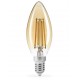 Лампа светодиодная E14, 4 Вт, 2200K, C37, Titanum Filament, 400 Лм, 220V (TLFC3704142A)