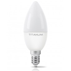 Лампа светодиодная E14, 6 Вт, 4100K, C37, Titanum, 510 Лм, 220V (TLС3706144)