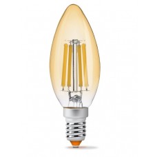 Лампа светодиодная E14, 6 Вт, 2200K, C37, Videx Filament, 750 Лм, 220V (VL-C37FA-06142)