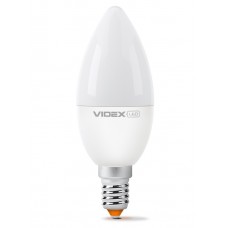 Лампа світлодіодна E14, 6 Вт, 3000K/4100K/6200K, C37, Videx, 540 Лм, 220V (VL-C37eC3-0614)