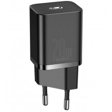 Мережевий зарядний пристрій Baseus Super Si Quick Charger 20W, Black, 1x USB