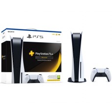 Ігрова приставка Sony PlayStation 5, White, з Blu-ray приводом + PS Plus 