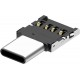 Переходник USB 2.0 (F) - Type-C (M), Black, Lapara, компактный