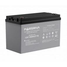 Батарея для ДБЖ 12В 100Aч Marsriva, Grey, AGM Gel Deep-cycle, до 25A, M8 (MR-PBD12-100)