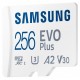 Карта пам'яті microSDXC, 256Gb, Samsung EVO Plus, SD адаптер (MB-MC256KA/EU)