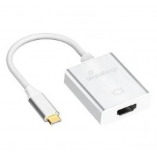 Адаптер USB 3.1 Type-C (M) - HDMI (F), MediaRange, White, 11 см (MRCS194)