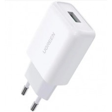 Мережевий зарядний пристрій Ugreen, White, 18 Вт, 1xUSB, QC3.0 (CD122/10133)