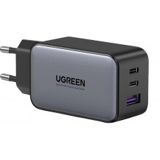 Мережевий зарядний пристрій Ugreen GaN, Black, 65 Вт (CD244/10335)