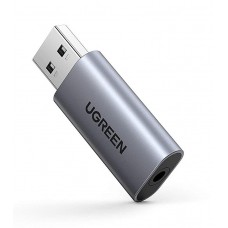 Звуковая карта USB 2.0, 5.1, Ugreen, Grey (CM383/80864)