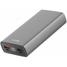 Универсальная мобильная батарея 20000 mAh, Swissten Aluminum, Grey, 20 Вт (22013916)