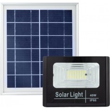 Прожектор LED Alltop Saving, 6000K, 40Вт, Black, IP66 із сонячною батареєю, батарея LiFePO4, 12-15 годин (S0837ALT40WPR)