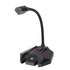 Микрофон Defender  Tone GMC 100 USB Black, кабель 1.5 м, игровой стрим микрофон